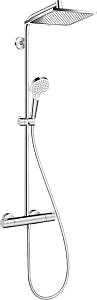 Душевая система Hansgrohe Crometta E Showerpipe 240 1jet 27271000 купить в интернет-магазине сантехники Sanbest
