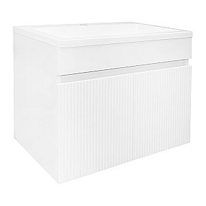 Тумба с раковиной подвесная Loranto Serenada CS00096723 60 белая для ванной в интернет-магазине Sanbest