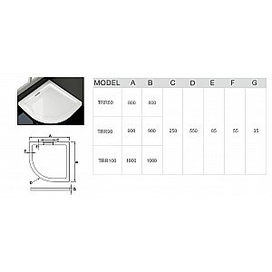 Душевой поддон WeltWasser WW TR TRR90 90х90 белый купить в интернет-магазине Sanbest