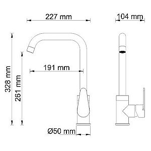 Смеситель для кухни WasserKRAFT Alz 28807 купить в интернет-магазине сантехники Sanbest