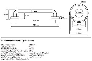 Поручень Bemeta Help program 301101502 купить в интернет-магазине сантехники Sanbest