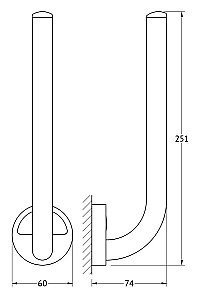 Держатель запасных рулонов туалетной бумаги FBS Luxia LUX 021 купить в интернет-магазине сантехники Sanbest