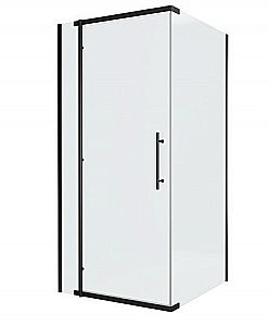 Душевой уголок Bravat BLACKLINE BS090.3113A 90х90 стекло прозрачное/профиль черный купить в интернет-магазине Sanbest