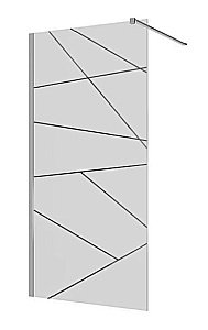 Душевое ограждение CeruttiSpa PICK T120 120 стекло матовое/профиль хром купить в интернет-магазине Sanbest