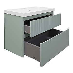 Тумба с раковиной Azario Viola 80/2 CS00097142 фисташковая для ванной в интернет-магазине Sanbest