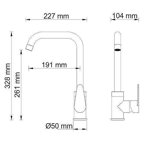 Смеситель для кухни WasserKRAFT Alz 28807 купить в интернет-магазине сантехники Sanbest