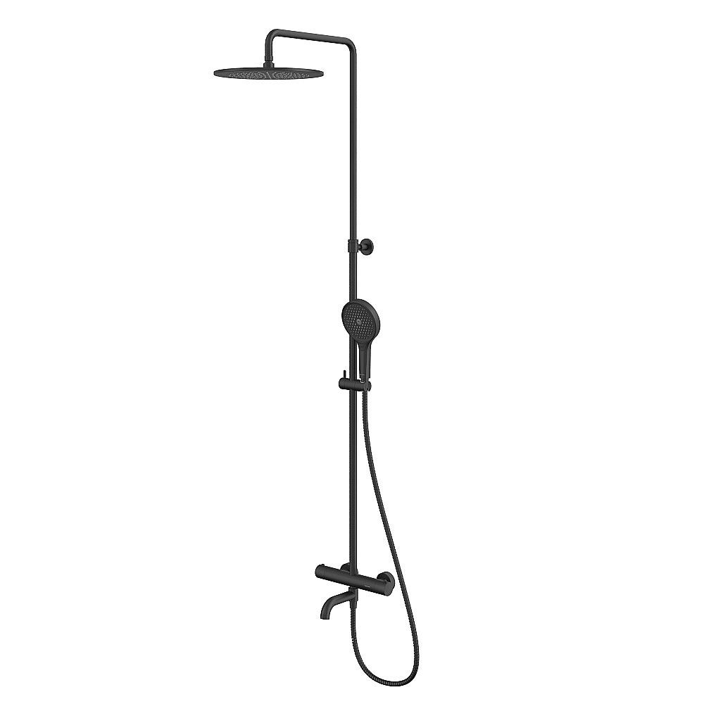 Душевая система WhiteCross Y Y1234TOPBL черная матовая купить в интернет-магазине сантехники Sanbest