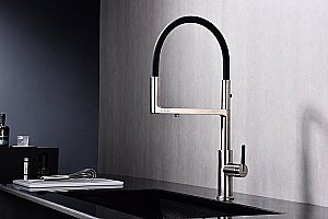 Смеситель для кухни Paulmark Tornado To213402-BS брашированная сталь купить в интернет-магазине сантехники Sanbest