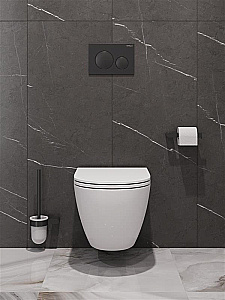 Унитаз подвесной BelBagno Compatto BB003CH-TOR/SC белый, безободковый, с крышкой микролифт, слив-торнадо купить в интернет-магазине Sanbest