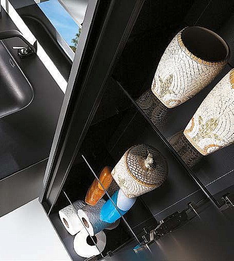 Пенал Armadi Art Vallessi антрацит матовый для ванной в интернет-магазине сантехники Sanbest