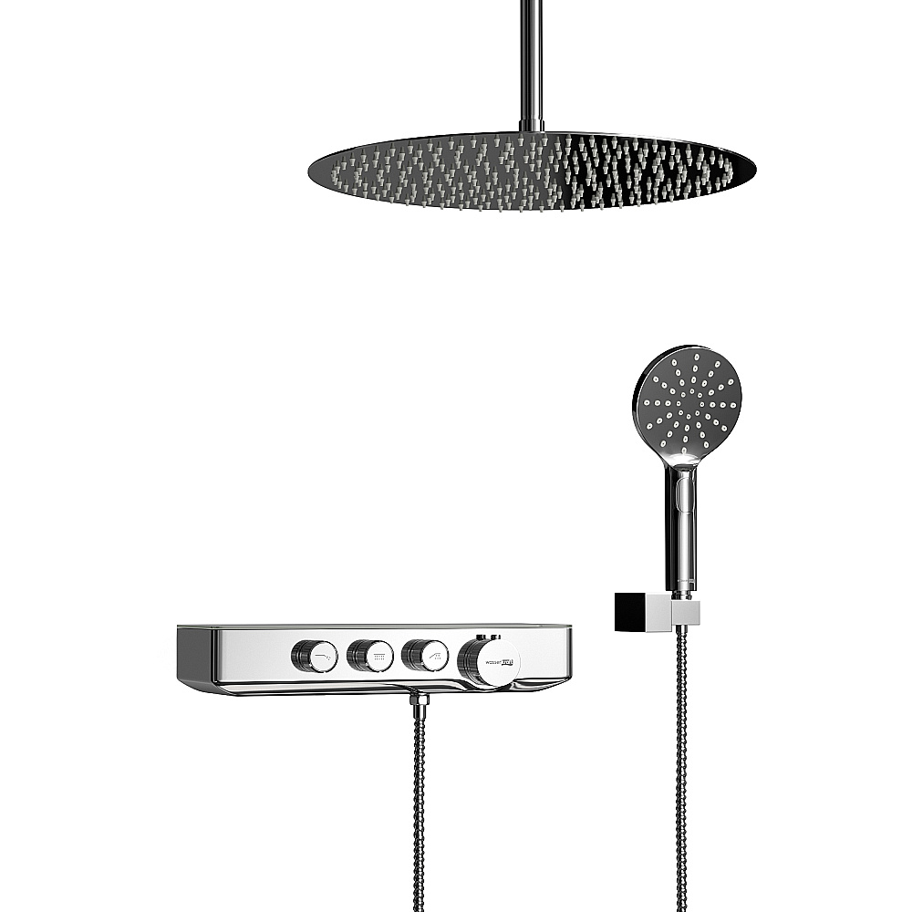 Душевая система WasserKraft A8599.068.116.011.010.127 с термостатом, хром купить в интернет-магазине сантехники Sanbest