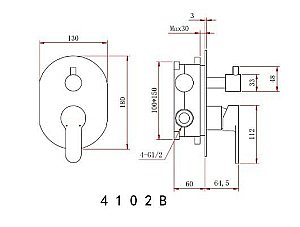 Душевая система Berges VENTAS 73007 хром купить в интернет-магазине сантехники Sanbest