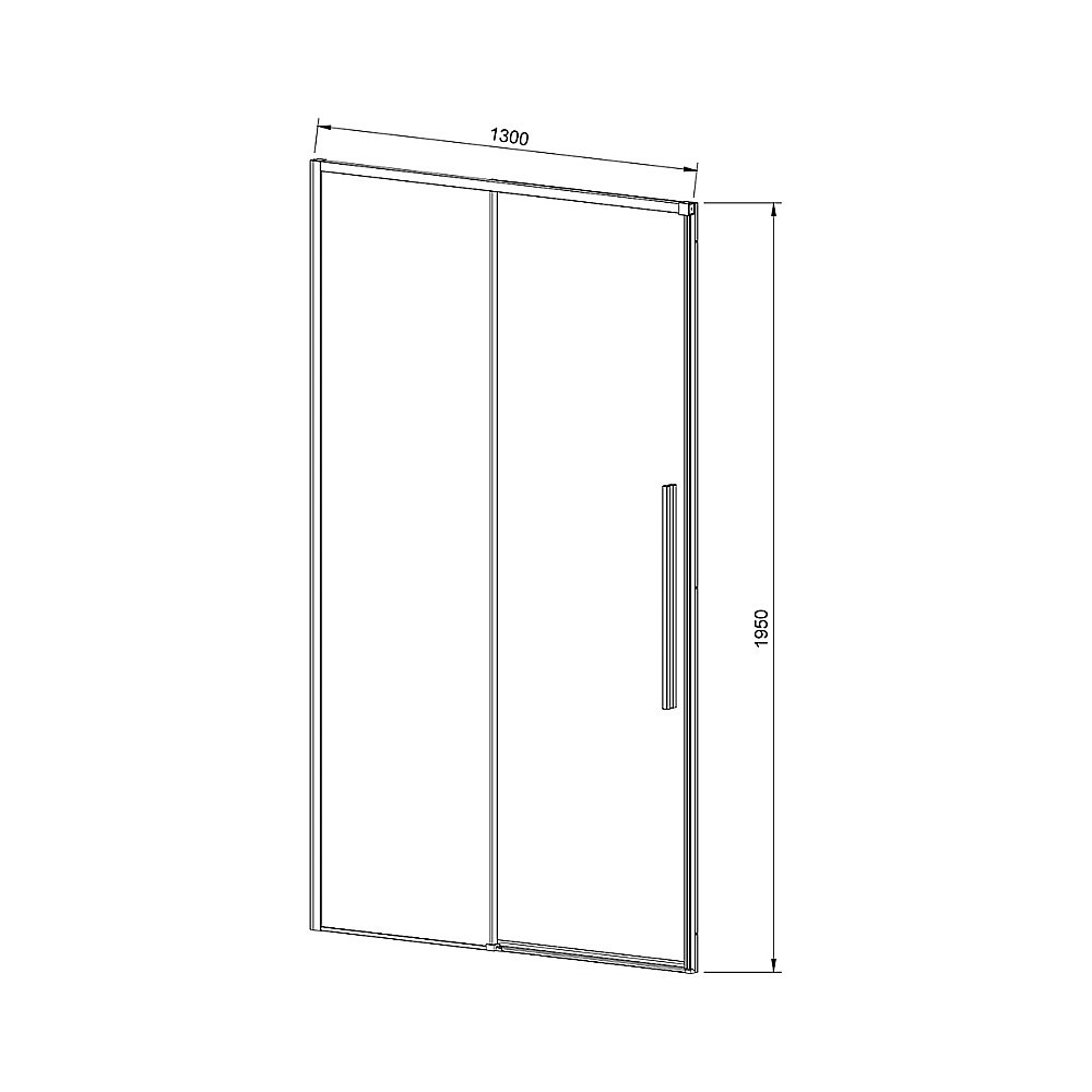 Душевая дверь Vincea SLIM-N VDS-4SN130CLB 130 черный/прозрачная купить в интернет-магазине Sanbest