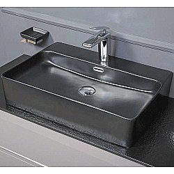 Раковина Boheme Vallessi 60 875 черная купить в интернет-магазине Sanbest