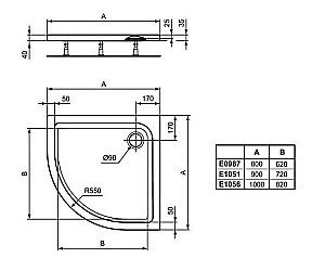 Душевой поддон Ideal Standard Connect Air E105101 90x90 купить в интернет-магазине Sanbest