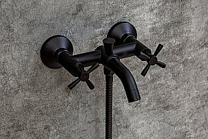 Набор смесителей Orange Mia M34-381b черный купить в интернет-магазине сантехники Sanbest