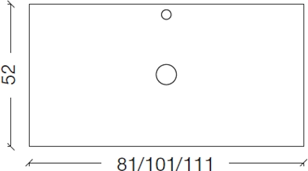 Столешница Armadi Art Lucido 853-100-Rose 100 пыльная роза для ванной в интернет-магазине сантехники Sanbest