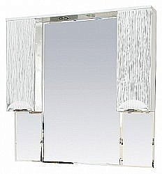 Зеркало со шкафом Misty Лорд 100,4 белая пленка в ванную от интернет-магазине сантехники Sanbest