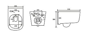 Унитаз с инсталляцией Aquatek Лугано SET AQUATEK ЛУГАНО белый, с крышкой микролифт, безободковый купить в интернет-магазине Sanbest