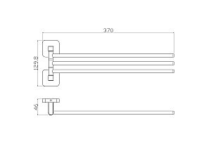 Полотенцедержатель поворотный WONZON & WOGHAND STILL, Хром (WW-6641) купить в интернет-магазине сантехники Sanbest