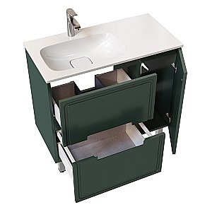 Тумба с раковиной Taliente Cevia 90 серо-зеленый матовый для ванной в интернет-магазине Sanbest
