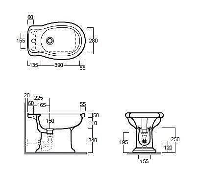 Биде напольное SIMAS Lante LA04bi*1 купить в интернет-магазине Sanbest