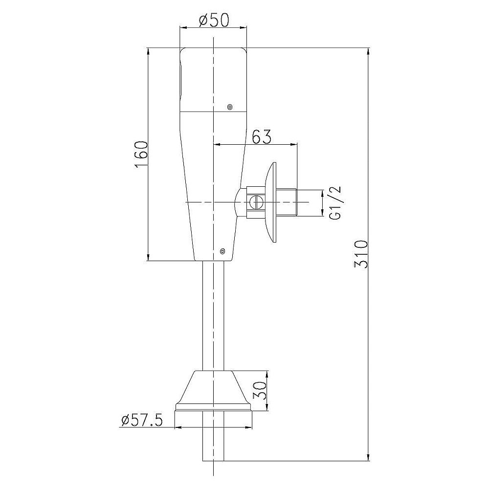 Сливной механизм для писсуара Lemark Project LM4654CE купить в интернет-магазине сантехники Sanbest