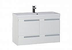 Тумба под раковину Aquanet Тиволи 100 белая купить в интернет-магазине сантехники Sanbest