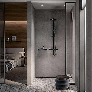 Душевая система KEUCO Plan blue 53926372321 черный матовый купить в интернет-магазине сантехники Sanbest