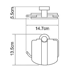 Держатель туалетной бумаги WasserKRAFT Donau K-9425 купить в интернет-магазине сантехники Sanbest