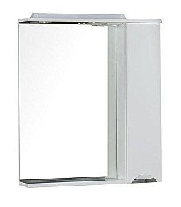 Зеркало со шкафом Aquanet Гретта 75 белое в ванную от интернет-магазине сантехники Sanbest