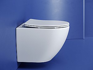 Унитаз подвесной Ceramica Nova Metropol CN4002T белый, с крышкой микролифт, безободковый, слив-торнадо купить в интернет-магазине Sanbest