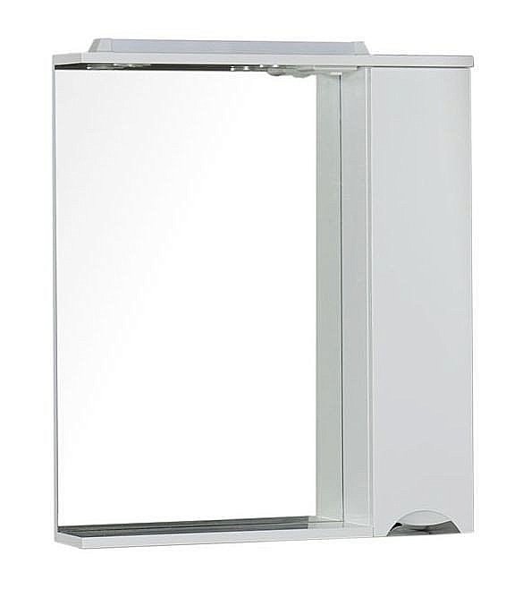 Зеркало со шкафом Aquanet Гретта 75 белое в ванную от интернет-магазине сантехники Sanbest