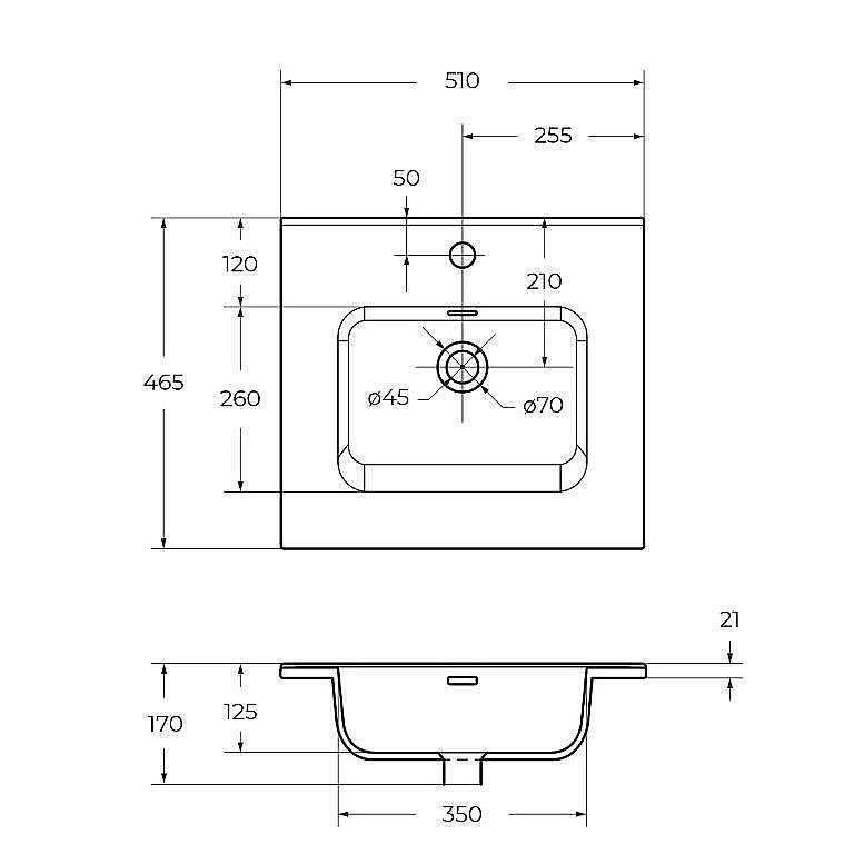 Тумба с раковиной BelBagno KRAFT-500-2C-SO-CG Cemento Grigio для ванной в интернет-магазине Sanbest