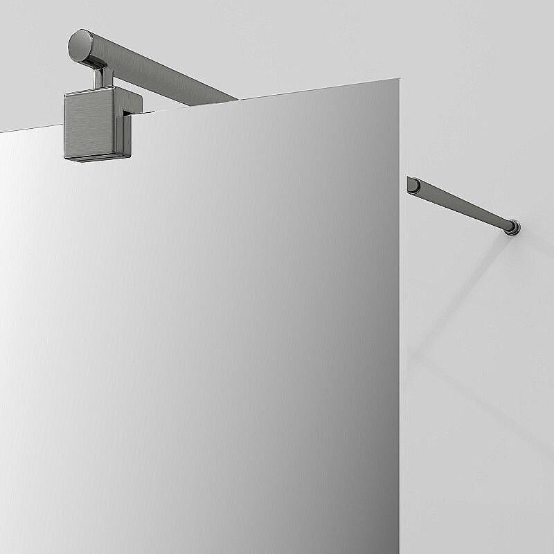 Душевое ограждение WasserKRAFT Vechte 60W39GR-MR 90 фиксатор графит/стекло зеркальное купить в интернет-магазине Sanbest