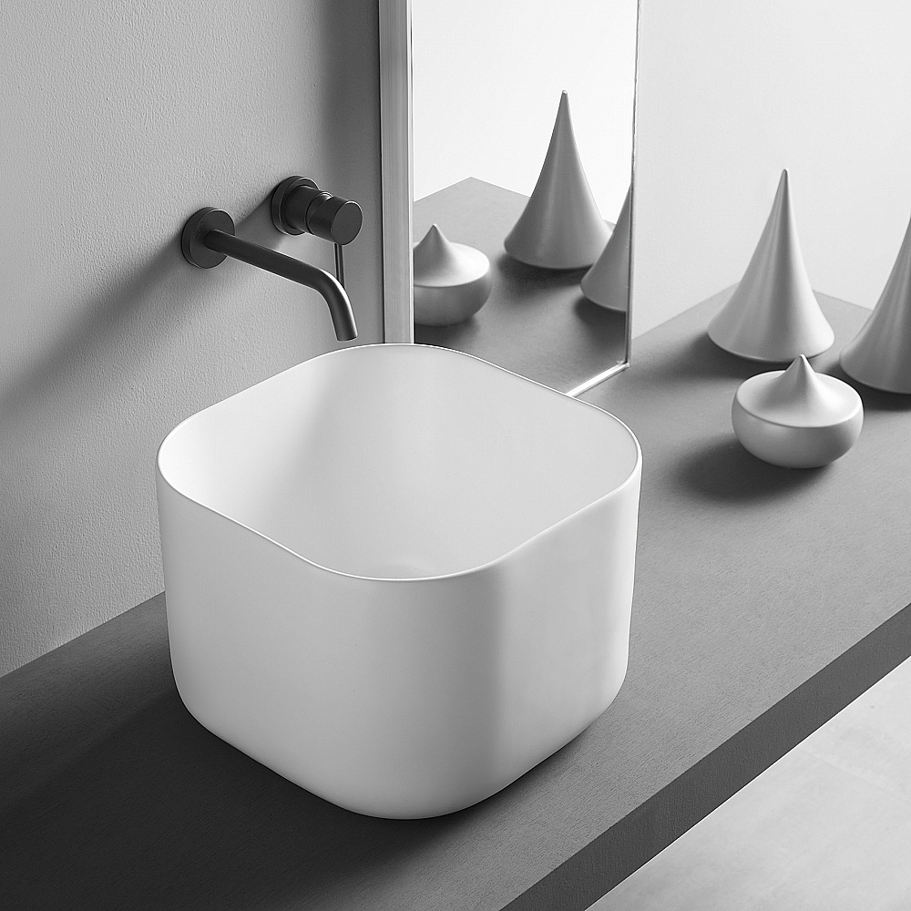 Раковина Abber Rechteck 40,5 AC2222 белая купить в интернет-магазине Sanbest