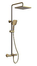 Душевая система Kaiser Serio 05382-3 золото брашированное купить в интернет-магазине сантехники Sanbest