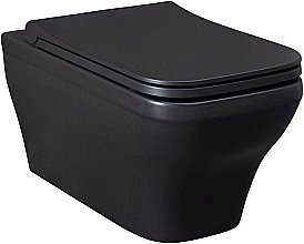 Унитаз подвесной Allen Brau Infinity 2 4.21011.31 черный матовый, безободковый купить в интернет-магазине Sanbest