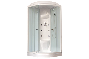 Душевая кабина Royal Bath RB100HK7-WT 100x100 профиль белый/стекло прозрачное купить в интернет-магазине Sanbest