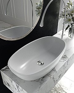 Раковина Holbi Tefia 63 Soft Rock 1.02.008.11.1 белая матовая купить в интернет-магазине Sanbest