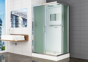 Душевая кабина Esbano Elegancia 120х90 ESKB129CKRU стекло матовое/профиль матовый хром купить в интернет-магазине Sanbest