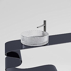 Раковина Ceramica Nova Cristal 36 CN6062 прозрачная купить в интернет-магазине Sanbest