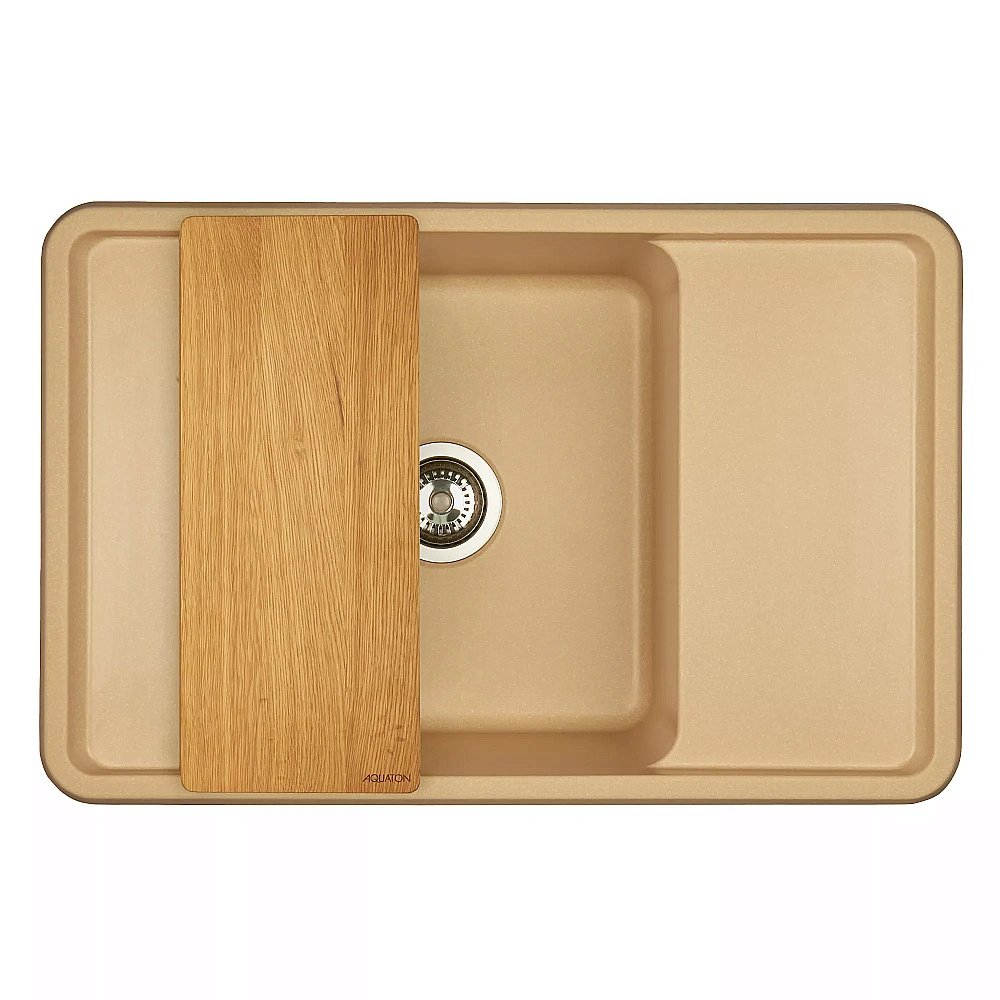 Мойка кухонная Акватон Беллис 78 латте купить в интернет-магазине сантехники Sanbest