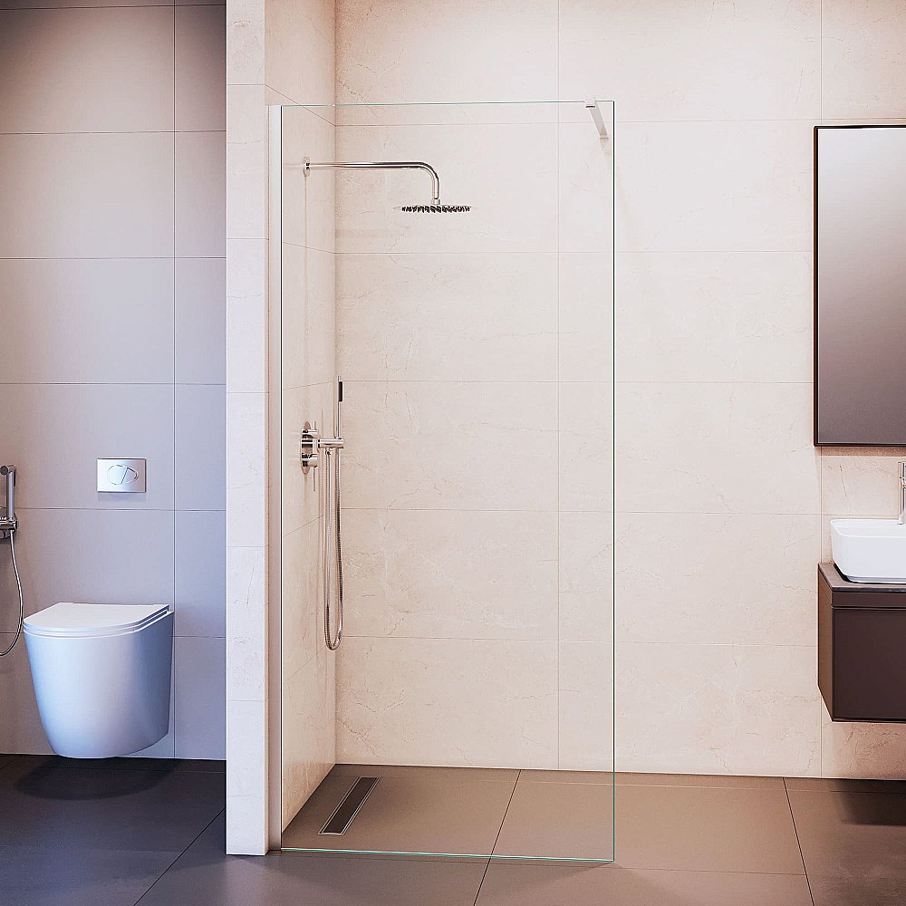 Душевая перегородка RGW Walk In WA-210 80 351021008-11 стекло прозрачное/профиль хром купить в интернет-магазине Sanbest