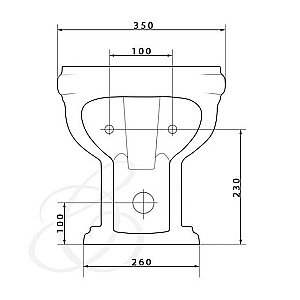 Биде напольное Caprigo Borgo 3814 купить в интернет-магазине Sanbest