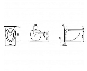 Унитаз подвесной Laufen Alessi One 8.2097.1.400.000.1 купить в интернет-магазине Sanbest