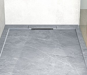 Душевой поддон Esbano ESP-LM128VG серый мрамор купить в интернет-магазине Sanbest