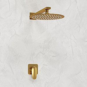 Душевая система WasserKRAFT Havel 3600 SET2819 золото матовое купить в интернет-магазине сантехники Sanbest