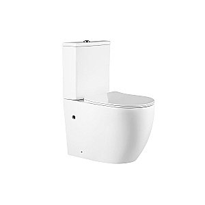 Унитаз напольный Vincea EVO VT2-34  безободковый, с бачком, с крышкой микролифт,белый купить в интернет-магазине Sanbest