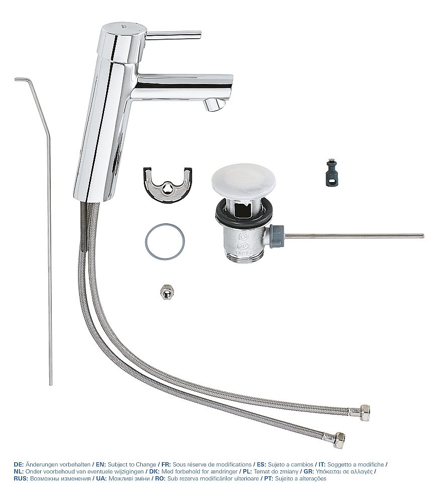 Смеситель для раковины Grohe Concetto 23450001 хром купить в интернет-магазине сантехники Sanbest